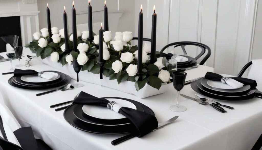 Modern black-and-white decoration