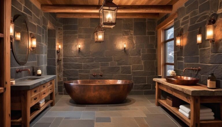 14 Mountain Cabin Bathroom Designs That'll Bring Nature Indoors and ...
