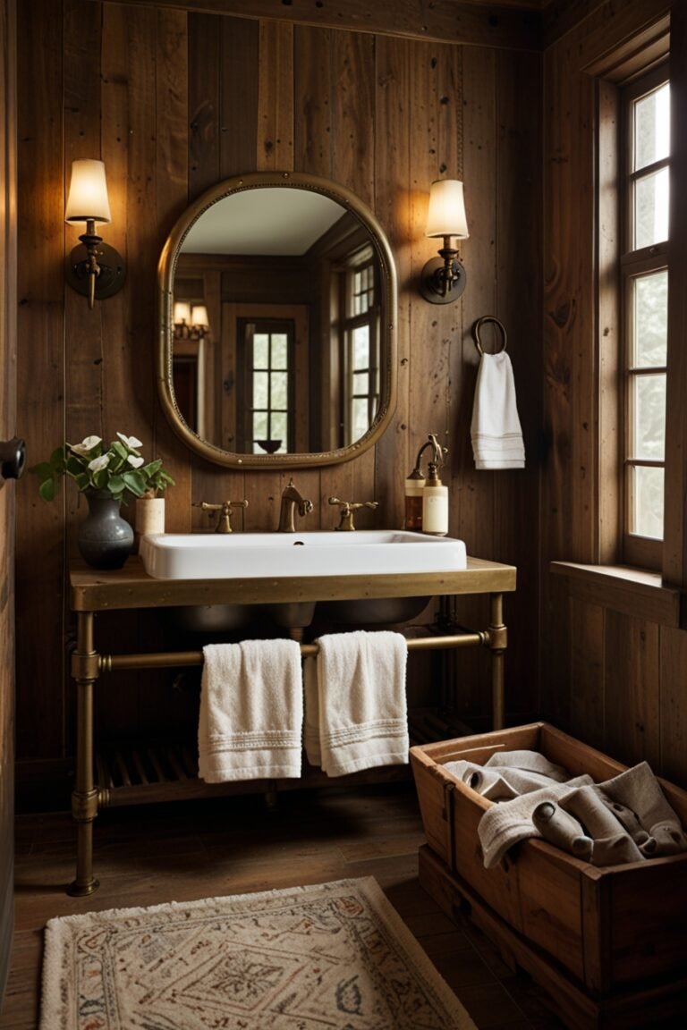 14 Mountain Cabin Bathroom Designs That'll Bring Nature Indoors and ...