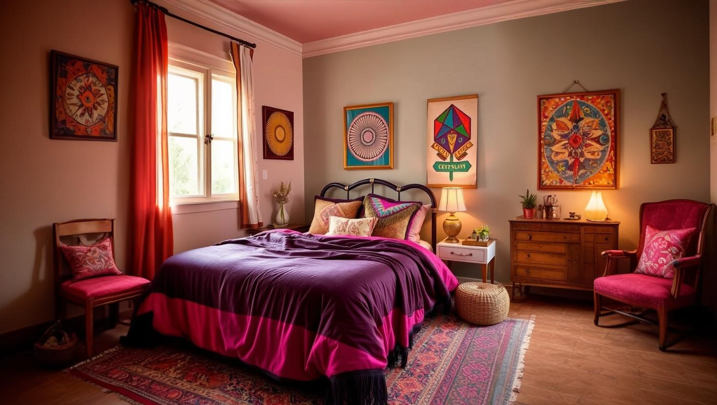 21 Vibrant Boho Bedroom Ideas That Create an Enchanting Atmosphere ...